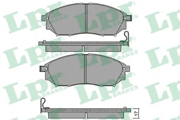 05P1406 LPR Колодки тормозные