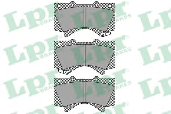 05P1418 LPR колодки тормозные передние toyota land cruiser 08-