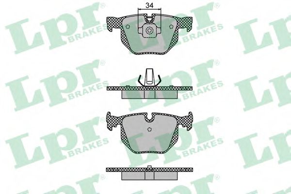 05P1477 LPR Колодки тормозные bmw e65e65 3.0-4.0 01- задние
