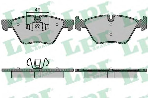 05P1511 LPR колодки тормозные bmw 3 e90e911 e81e87 07- передние
