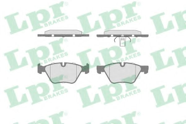 05P1641 LPR Колодки тормозные bmw 5 f10f11 2.0-3.0 10- передние