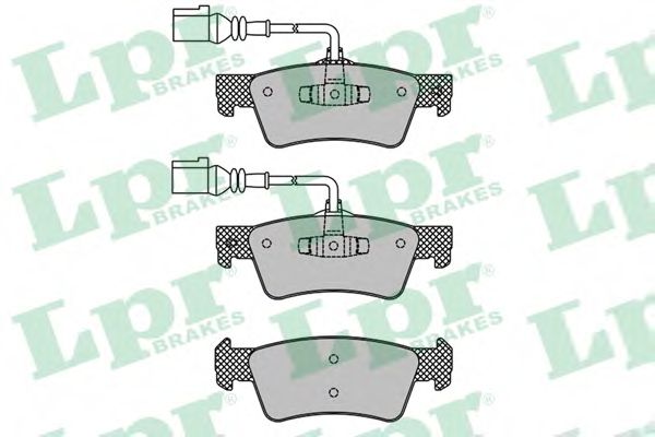 05P1667 LPR колодки тормозные дисковые porsche: cayenne (955)