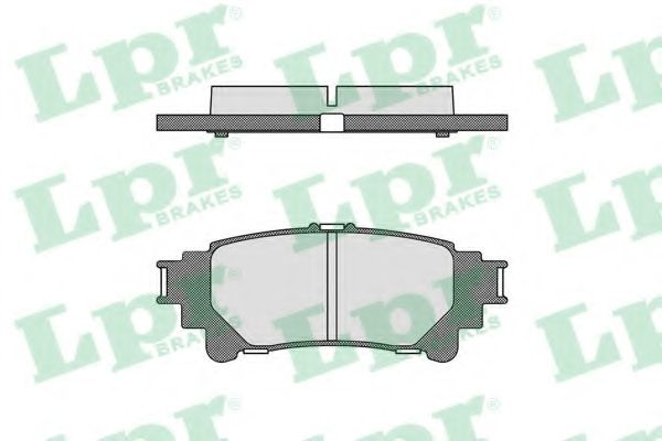 05P1693 LPR Колодки тормозные lexus rx 350450h 09- задние