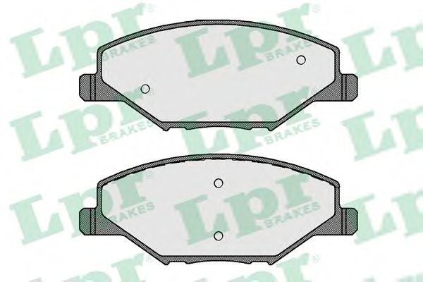 05P1795 LPR Колодки тормозные передние fabia/polo/rapid 131*52*17 LPR