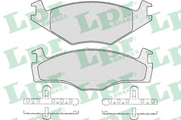 05P225 LPR Колодки тормозные передние
