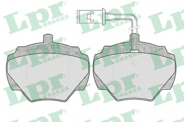 05P431 LPR Колодки тормозные LAND ROVER DEFENDERDISCOVERY -98RANGE ROVER -94 зад. с дат.