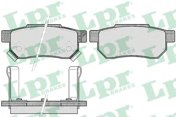 05P507 LPR Колодки тормозные HONDA ACCORD 85-89CIVIC 87-1 задние