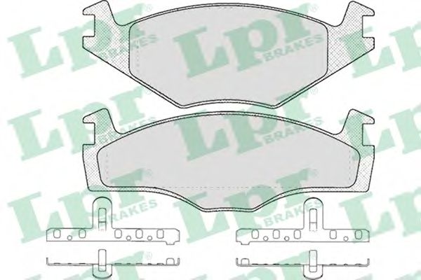 05P591 LPR Колодки тормозные SEAT IBIZA 93-99VOLKSWAGEN POLO 81-99 передние