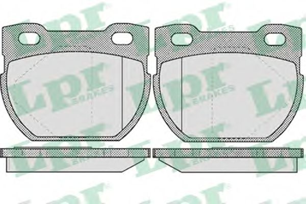 05P611 LPR колодки тормозные дисковые задн land rover defende