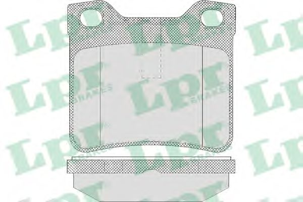 05P622 LPR Колодки тормозные задние