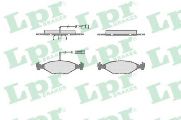 05P680 LPR комплект колодок дисковых fiat palio 96-, siena 9