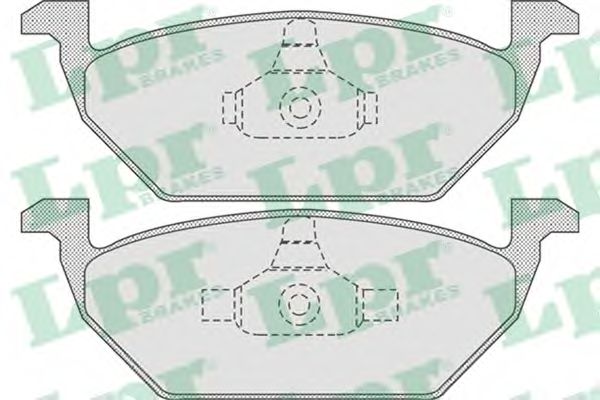 05P730 LPR Колодки торм. передние VAG A3/G4/OCTAVIA 97-09 1.4/1.6/1.8