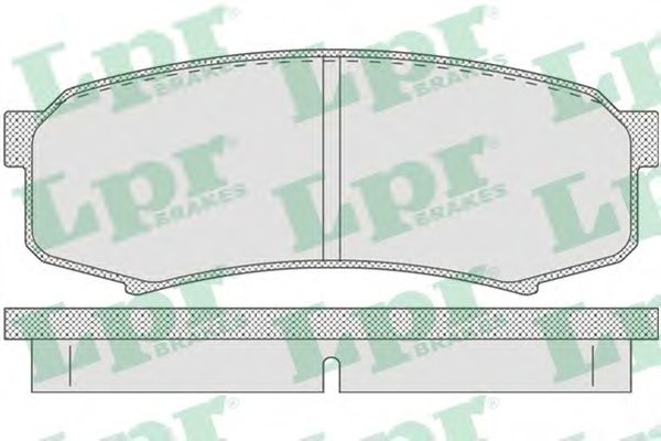 05P749 LPR колодки тормозные задние дисковые toyota landcruiser 90100  3,0td3,0d-4d4,2td4,7i v8 32v 0496-  116,2x44x15,2mm  0449160160