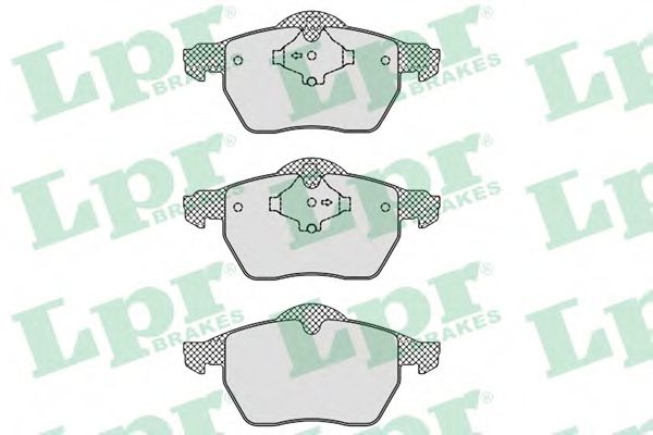 05P772 LPR Комплект тормозных колодок, дисковый тормоз