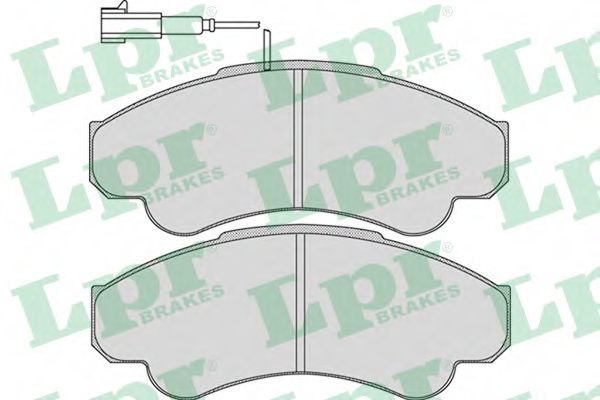 05P967 LPR Колодки тормозные передние ducato