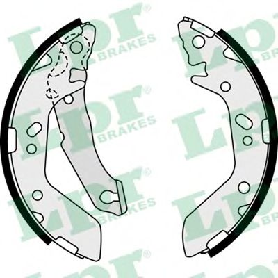 08480 LPR Колодки торм.бар.HYUNDAI ACCENT 1.3-1.6 -5