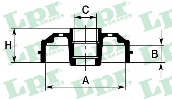 7D0395 LPR Барабан тормозной RENAULT LOGANCLIOMEGANE (d18mm) торм. cистема BENDIX