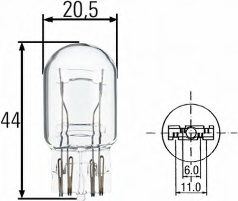 8GD008893002 BEHR-HELLA Лампа накаливания W215W 12V 215W W 3 x 16q