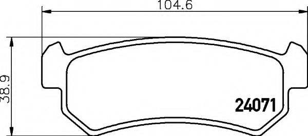 8DB355011451 BEHR-HELLA Колодки тормозные дисковые daewoo nubira (klaj)