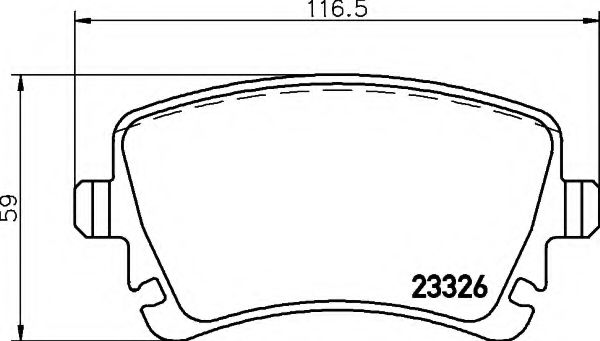 8DB355011531 BEHR-HELLA колодки тормозные дисковые
