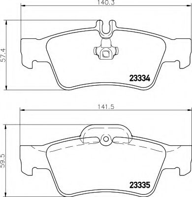 8DB355018751 BEHR-HELLA Колодки тормозные