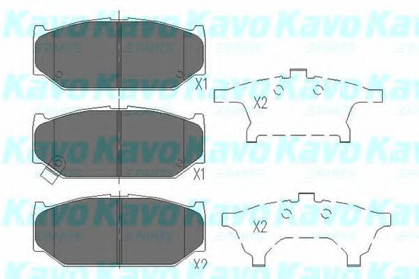 KBP8525 KAVO PARTS колодки тормозные suzuki swift (пр-во япония) 1.3-1.6 05- передние