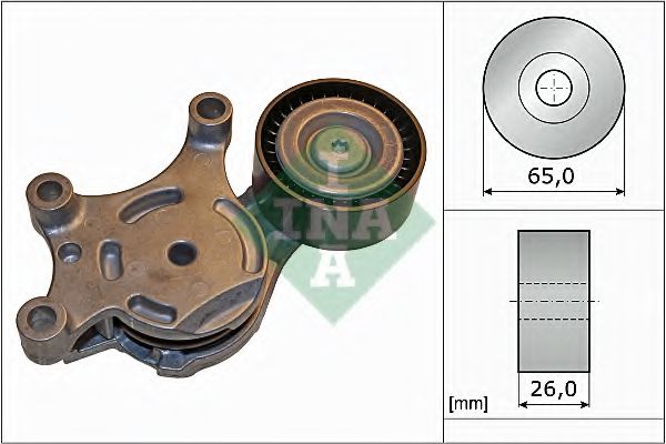 534007520 INA Натяжитель ремня FORD/PSA FOCUS 2/FOCUS 3/GALAXY/BERLINGO/C5/206/307/PARTNER 02- 1.4-1.6 DIESEL прив