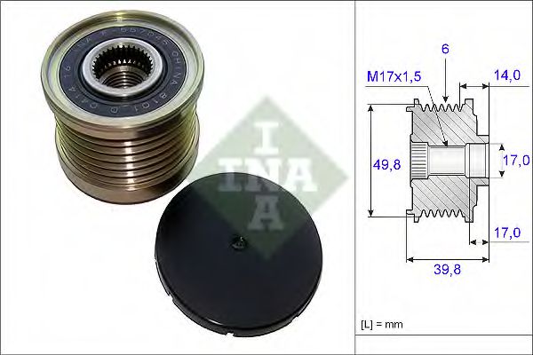 535014610 INA Шкив обгонный генератора
