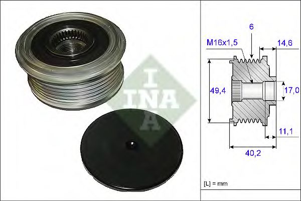 535012410 INA Шкив генератора