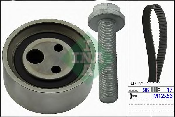 530049010 INA Комплект ремня ГРМ RENAULT LOGANSANDERO (Z96) 8V 4-
