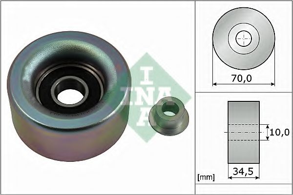 532059010 INA Ролик ремня приводного TOYOTA/LEXUS GS/IS/CAMRY/LAND CRUISER/RAV 4 06- 2.5-4.0 обводной