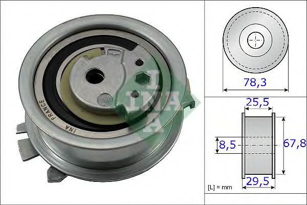 531082510 INA Ролик ремня ГРМ VAG 1.2TDI-2.0TDI 08-