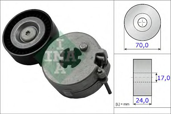 534033310 INA Натяжитель ремня приводного AUDI A4/A5/VW AMAROK 1.8/2.0 07-
