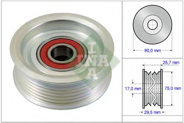 532058710 INA Ролик ремня приводного honda accord 2.4civic 2.0 01-