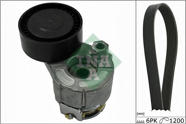 529000910 INA Комплект ролликов renault duster 1.6 04.10