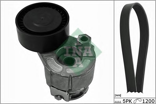 529001510 INA ремень поликлиновой 5pk1200 + ролик