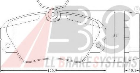 36749 ABS колодки тормозные opel omega b 2,-3,2l -73