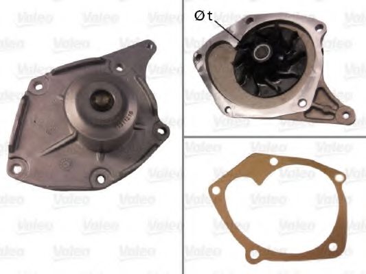 506863 VALEO Водяной насос системы охлаждения двигателя