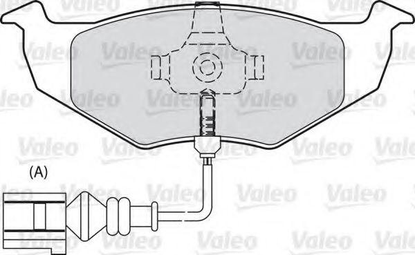 598805 VALEO Комплект тормозных колодок