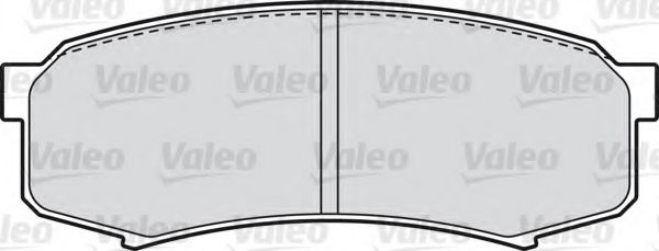 598777 VALEO колодки тормозные