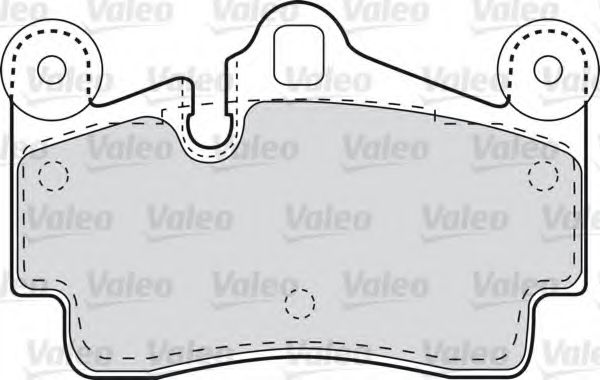 598770 VALEO комплект тормозных колодок