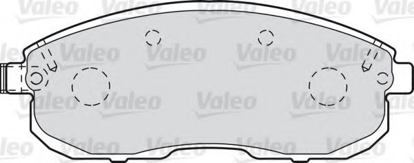 601013 VALEO комплект тормозных колодок