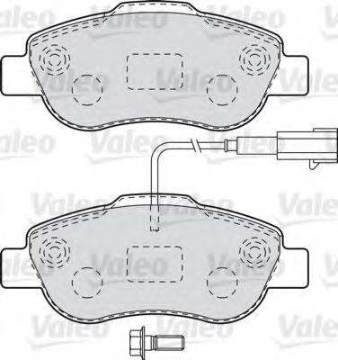 601015 VALEO комплект тормозных колодок