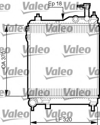 734910 VALEO Радиатор, охлаждение двигателя