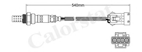 LS140193 VERNET датчик кислородный (лямбда-зонт)