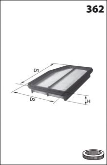 ELP9422 MECAFILTER Воздушный фильтр