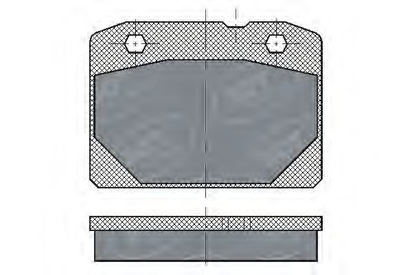 SP102 SCT Тормозные колодки (комплект 4 шт.)