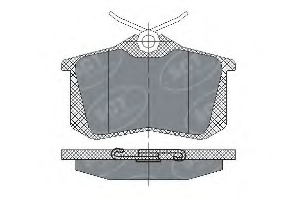 SP113 SCT Колодки торм зад диск VW Passat 88-