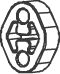 56821 DINEX Резиновые полоски, система выпуска