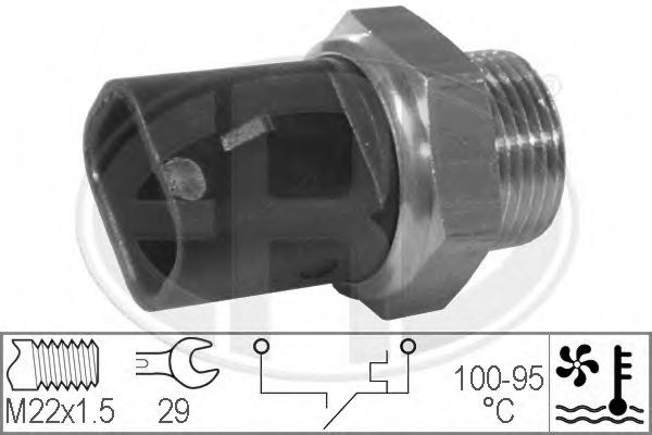 330277 ERA Датчик OPEL ASTRA/CORSA/VECTRA 86-03 1.0-2.6 включения вентилятора